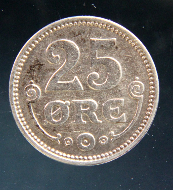 Denmark 25 Ore 1919 Silver coin