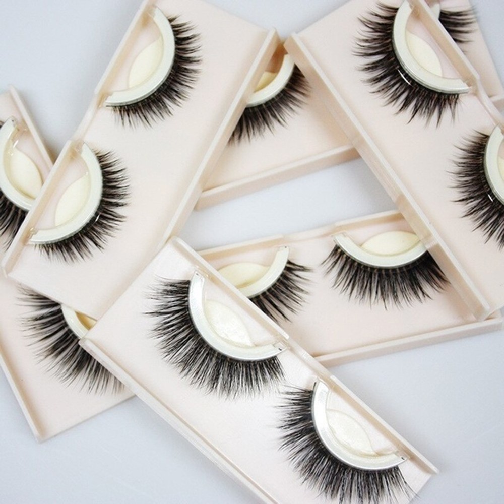 1 Pair Self Adhesive Eyelashes Comfortable And Safe Lightweight For Sensitive Ey