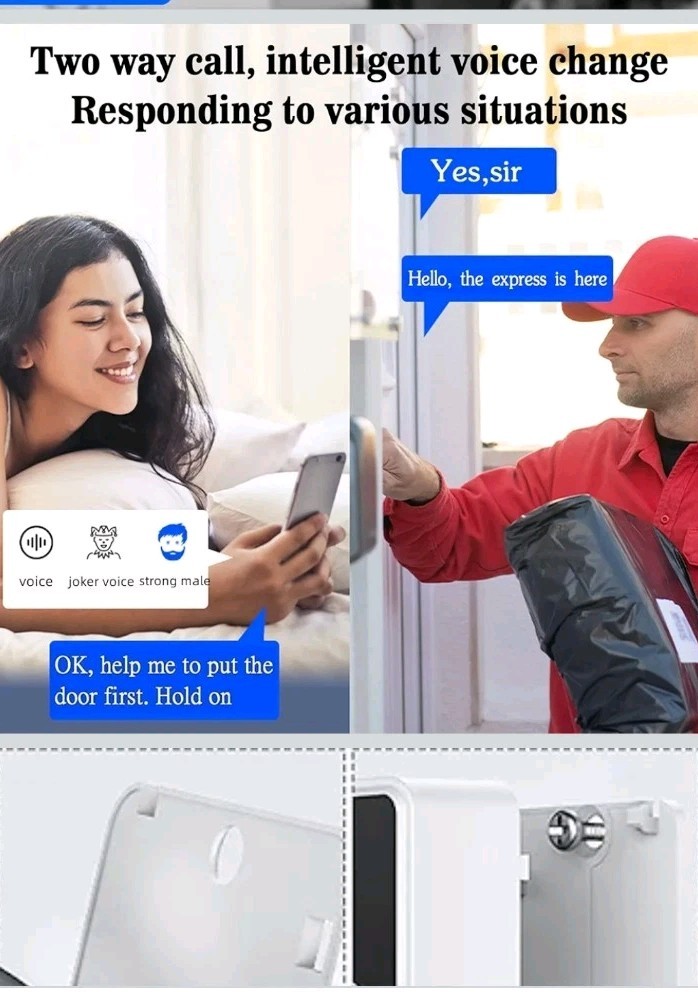 Wireless Security WiFi Smart Doorbell Intercom Video Camera Bell Chime Door Ring