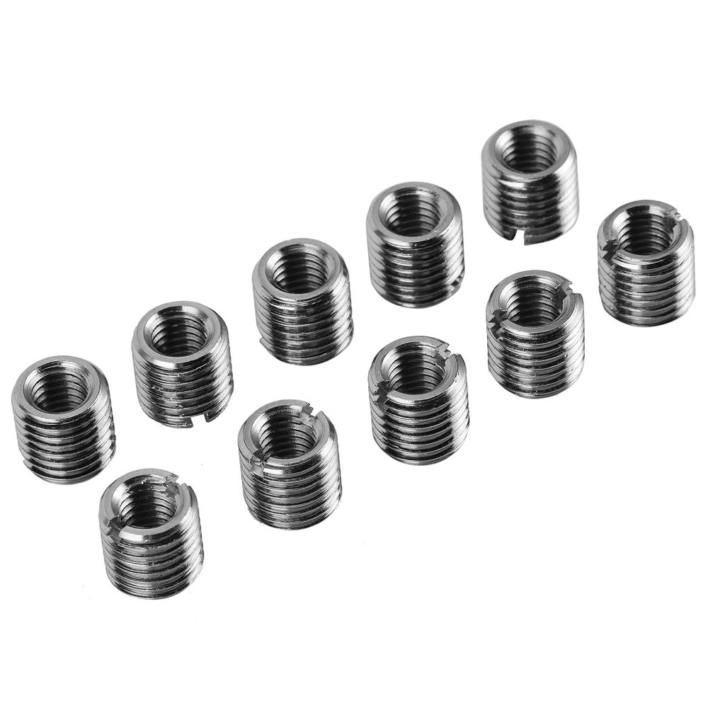 10Pcs Self Tapping Thread Insert, Externally Threaded Insert Inner M8 X 1.25 Out