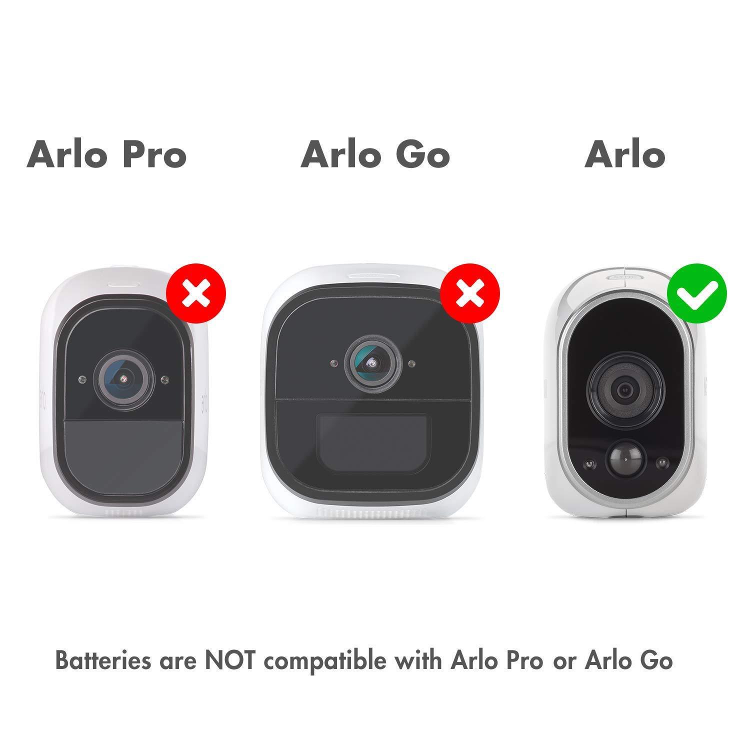 PREMIUM Arlo Camera Rechargeable Battery & Charger Kits - RCR123A Li-ion