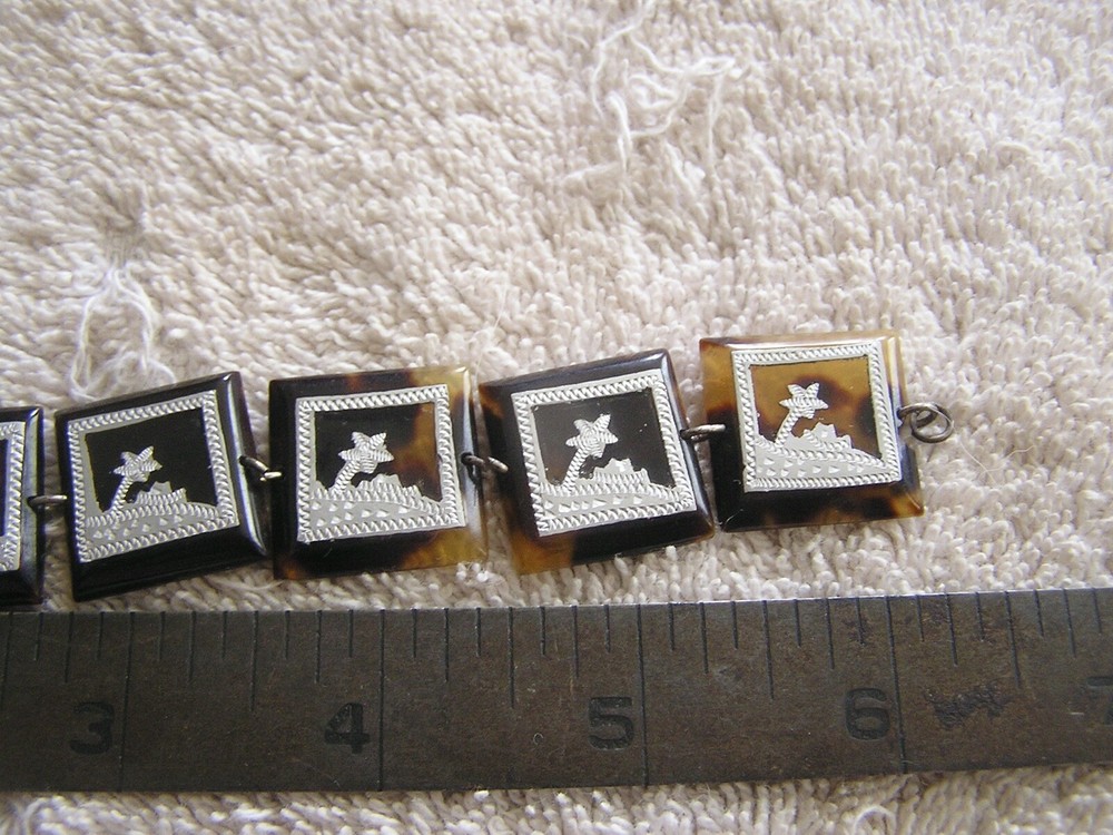 Antique Panel Bracelet with Overlay