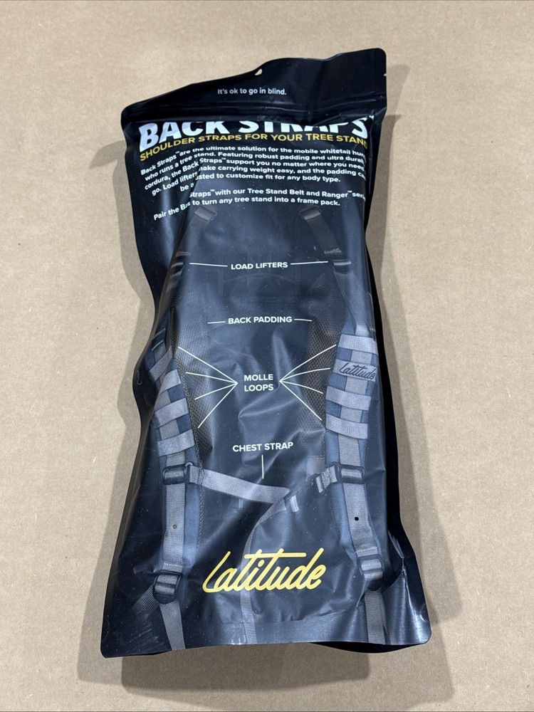 Latitude Back Shoulder Straps Gen 2.0 Gray New
