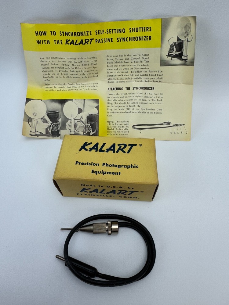 Kalart Passive Synchronizer Cord for Non-Synchronize Camera Self-Setting Shutter