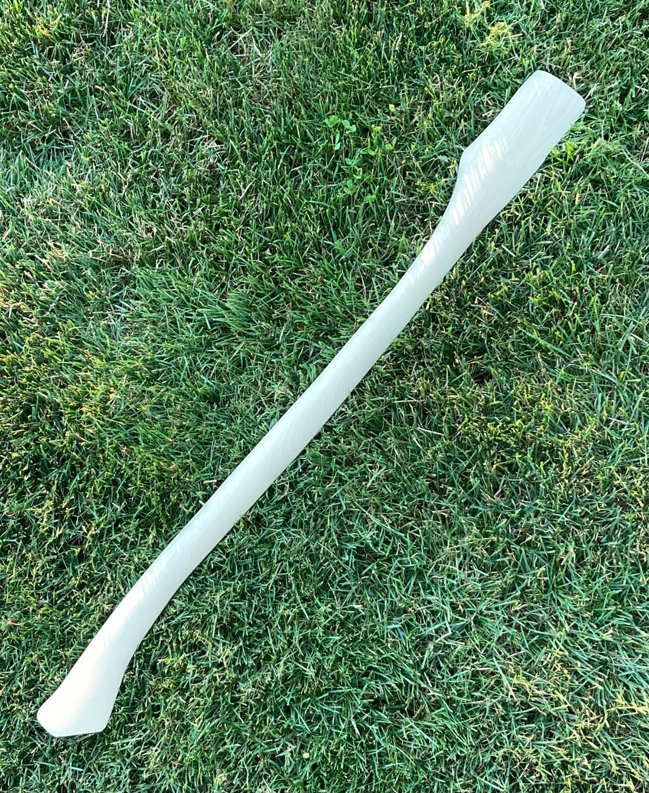 HICKORY 32" Single Bit Bent AXE HANDLE ~ UNFINISHED ~ Amish Made