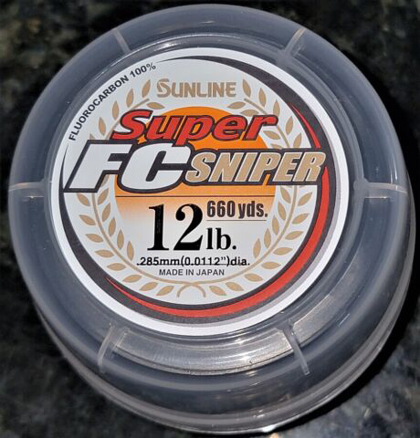 Sunline FC Sniper Fluorocarbon Clear Fishing Line 660 YD Bulk Spool Any LB Test