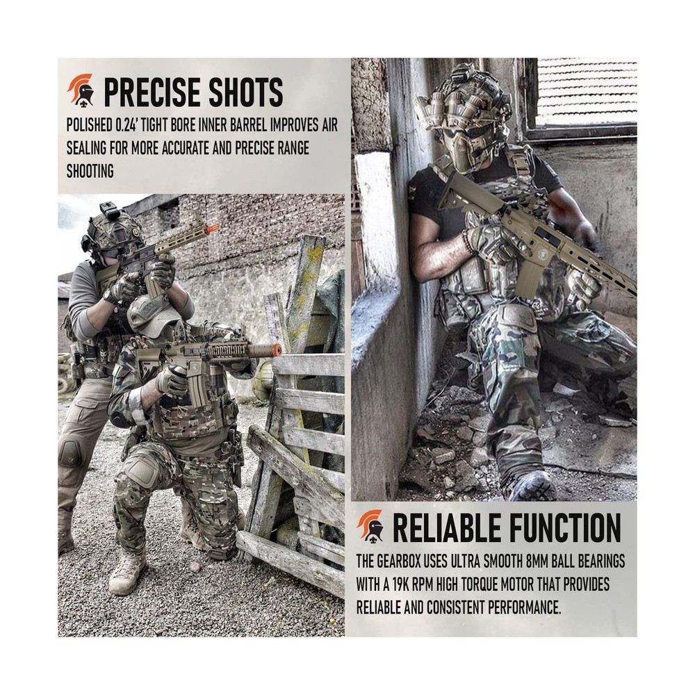 Lancer Tactical Gen 2 Durable Airsoft M4 SPR Interceptor AEG Polymer- Full/Se...