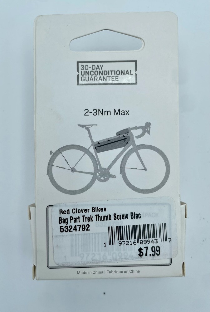 Trek Thumb Screw Bag Part Black 4 pack