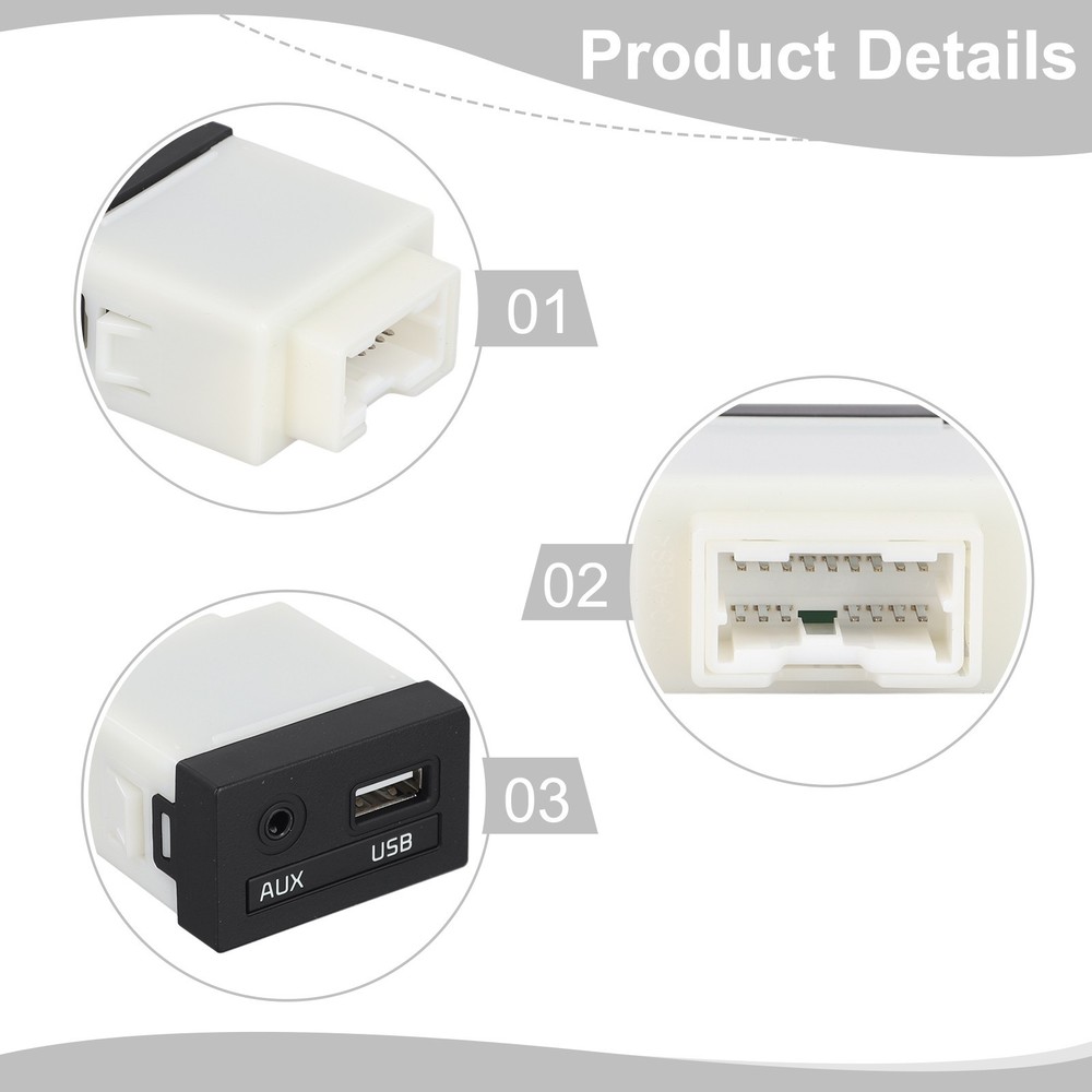 AUX USB Socket 96120-A7000 Center Console 12V Voltage Direct Installation