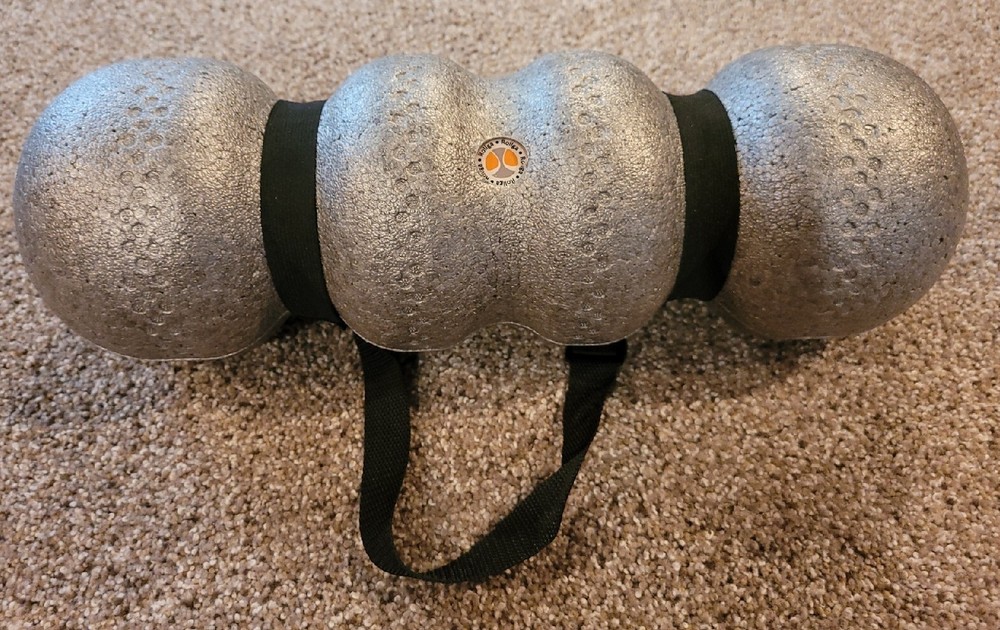 Rollga Foam Roller Deep Tissue Massage & Trigger Point Release. Silver