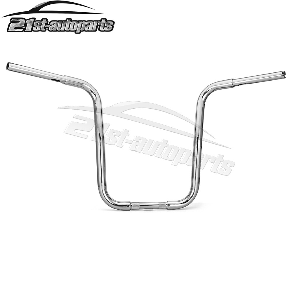 Chrome Rise 16" Gangster APE Cruved Handlebar For Harley Softail Road King Glide