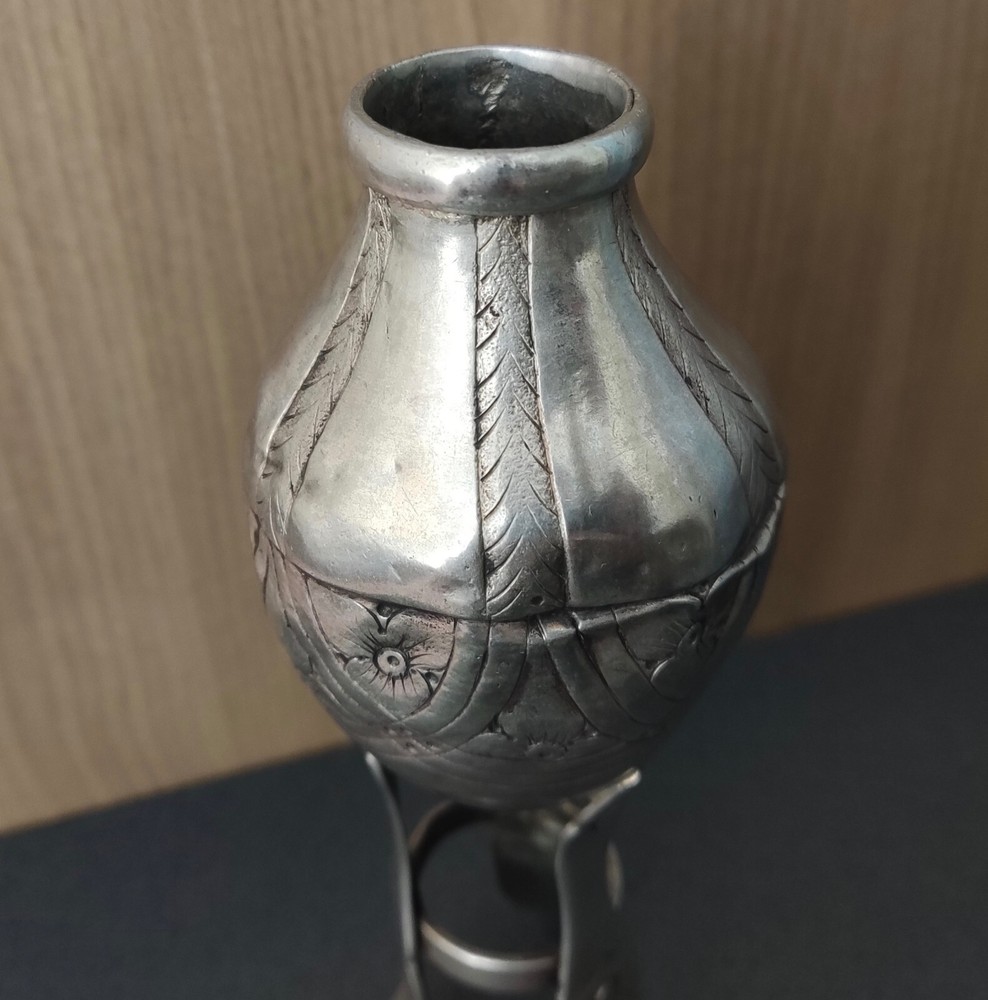 Antique Silver Mate Creole Silverware Three Legs Embossed