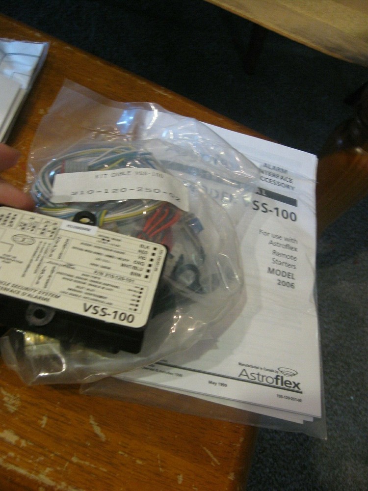 NEW AstroFlex Vehicle Security Module & Cable Kit Remote Start VSS-100 Alarm