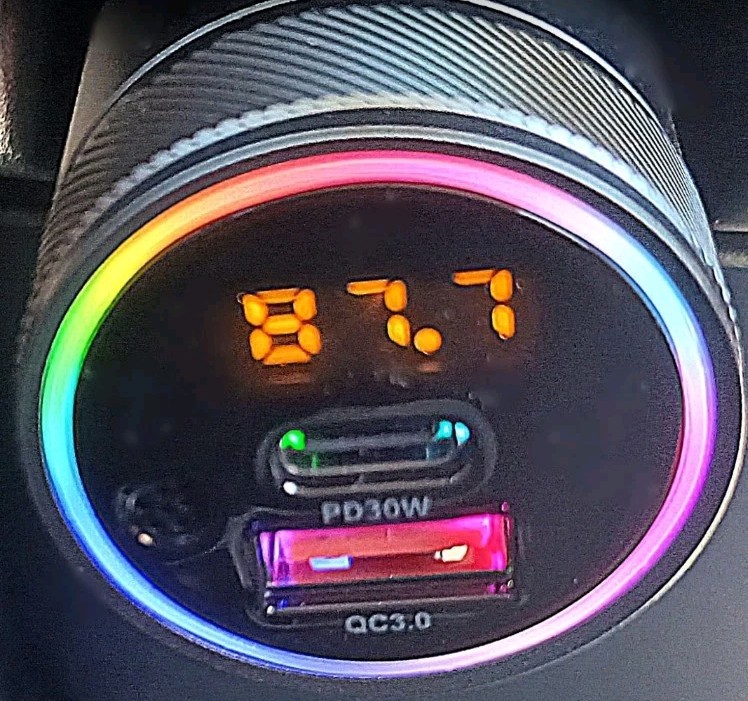 Syncwire Bluetooth 5.4 FM Transmitter For Car 38W PD & QC 3.0 Dual USB Black New