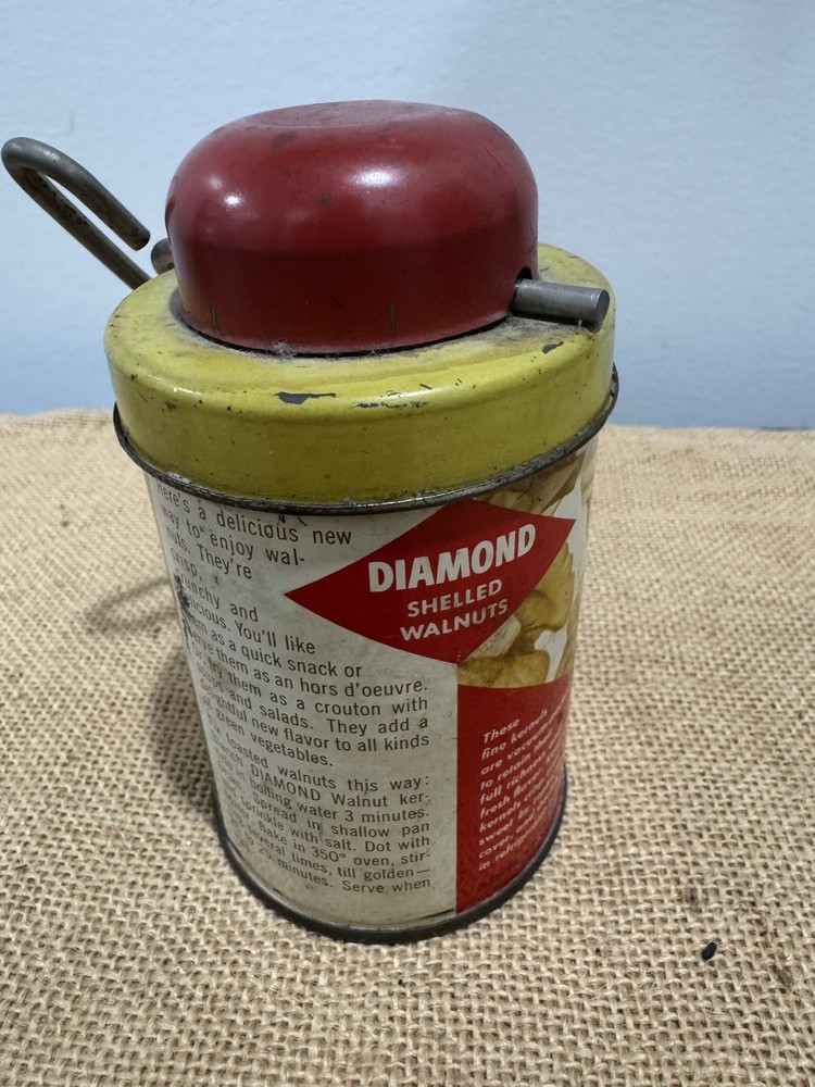 Vintage Diamond Shelled Walnuts With Key