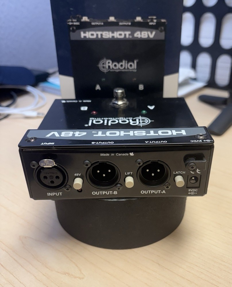 Radial HOTSHOT48V Condenser Microphone Switcher