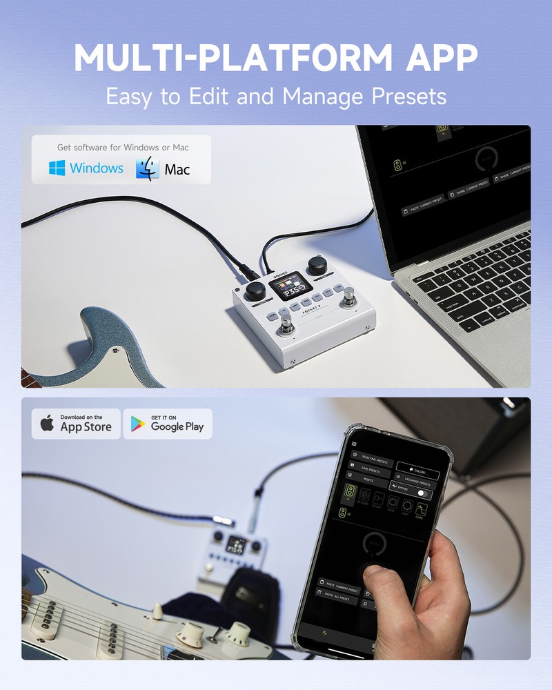Donner Pocket X Guitar Multi Effects Pedal – Portable FX Unit