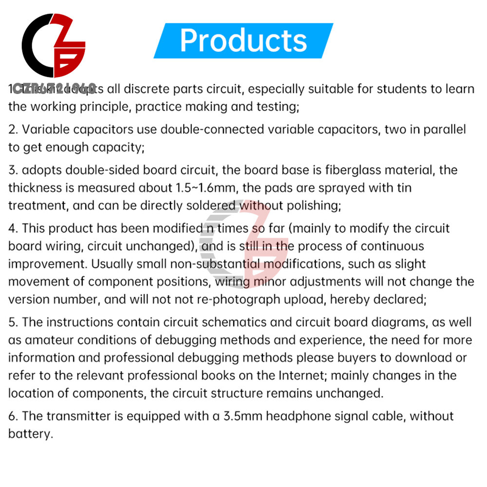 525~1605kHz Medium Wave AM Radio Transmitter DIY Circuit Board Radio Module 6V