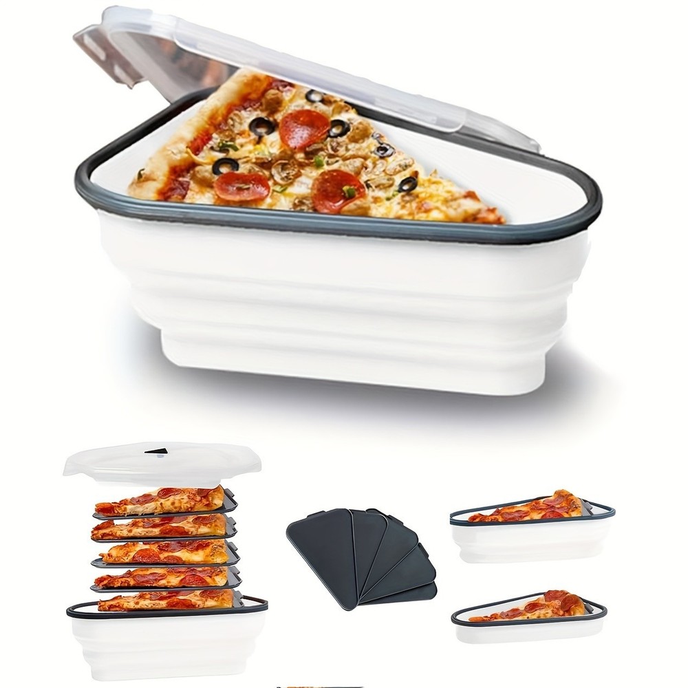 Ultimate Pizza Pack Storage Container Reusable Foldable Portable Microwavable!