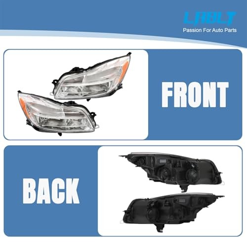 Headlight Headlamp Assembly Halogen Replacement for Regal 2011 2012 2013