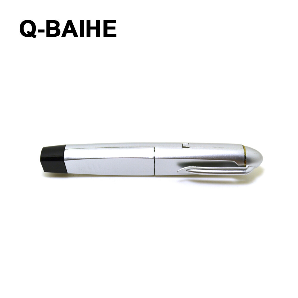 PPT 650nm USB Wireless RF Remote PPT Presentation Red Laser Pointer/Pen Silver