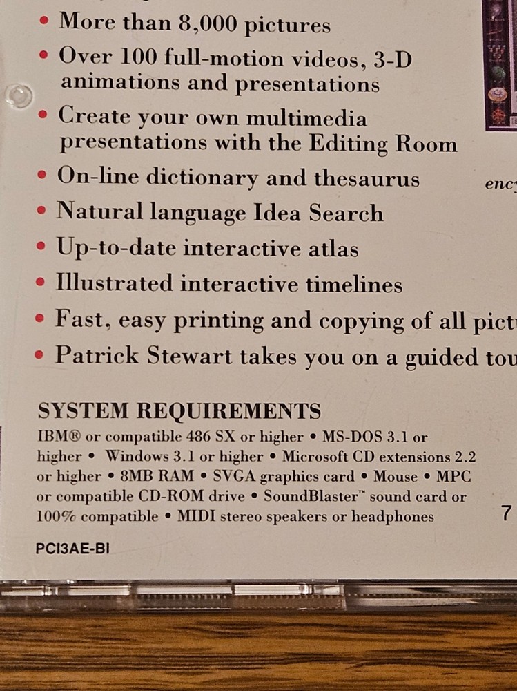 Compton's Interactive Encyclopedia 1995 Edition CD-ROM - DOS 3.1/Windows 3.1