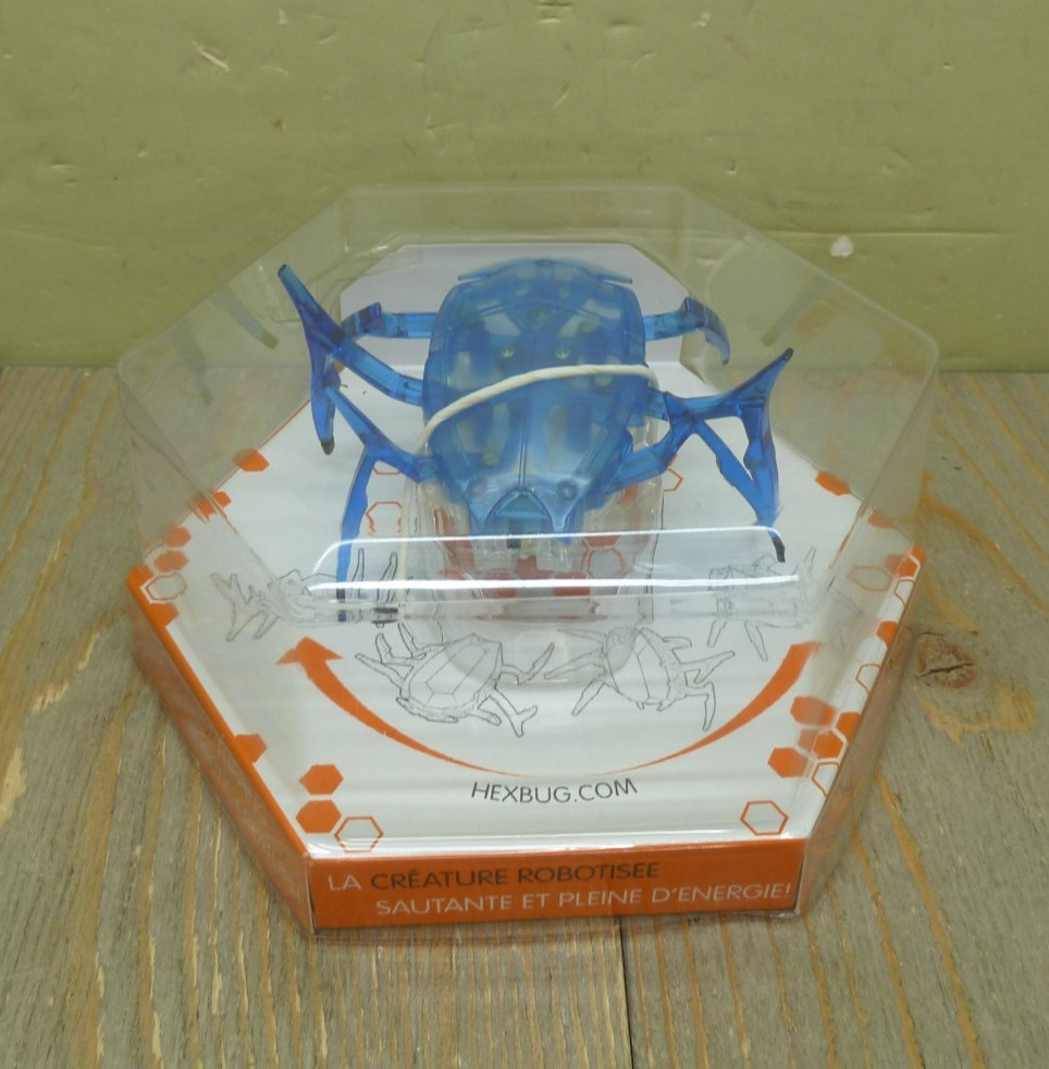 2017 HEXBUG Scarab Blue Micro Robotic Creature NEW Sealed Hex Case 19182BB