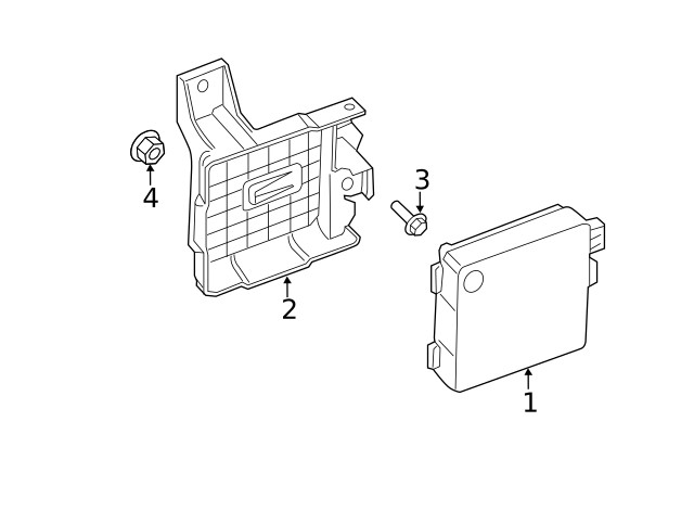 Genuine Ford Blind Spot Detection System Warning Sensor Bracket DA8Z-14D189-B