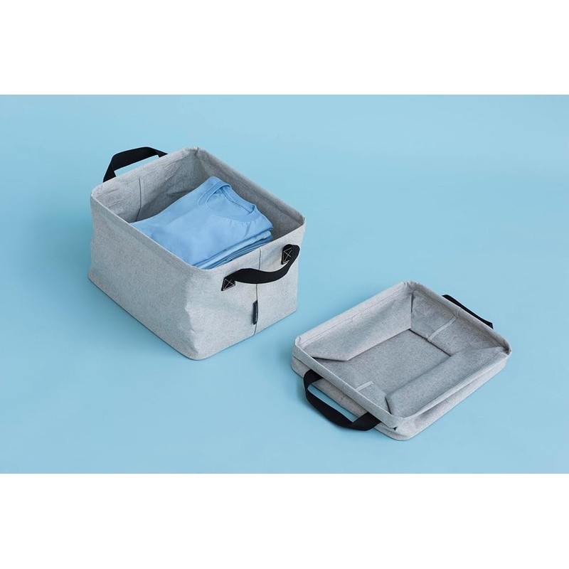 Collapsible Laundry Basket Foldable Hamper Water Resistant Storage Soft Handles