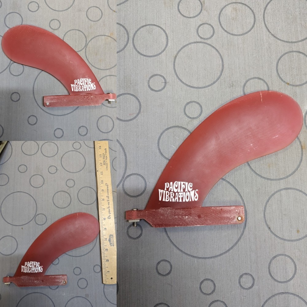 Pacific Vibrations Squirrel Tail Longboard Fin 7.0"