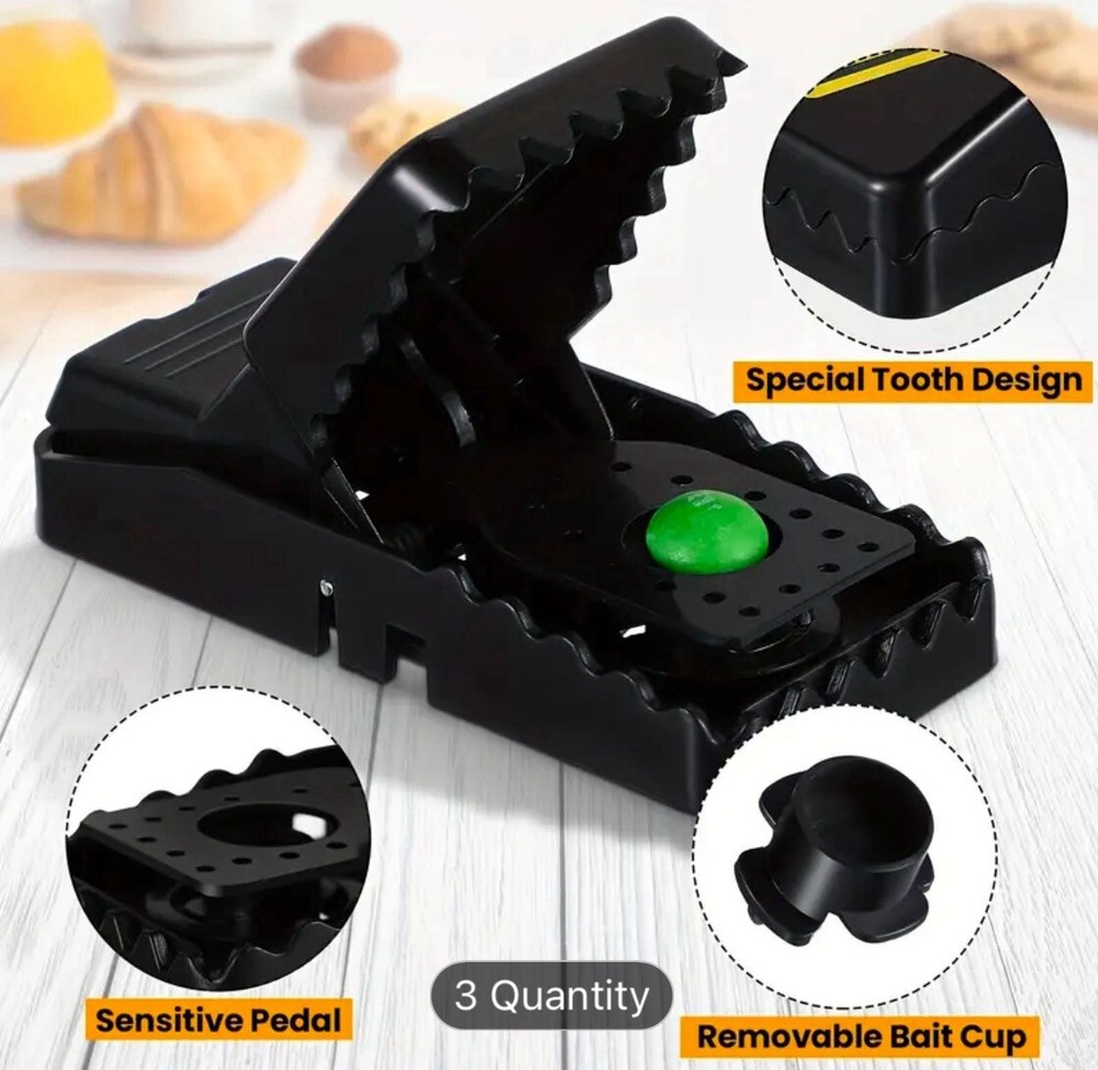 4 Pcs Quick Effective Safe Mouse Traps, Indoor Mice Catcher