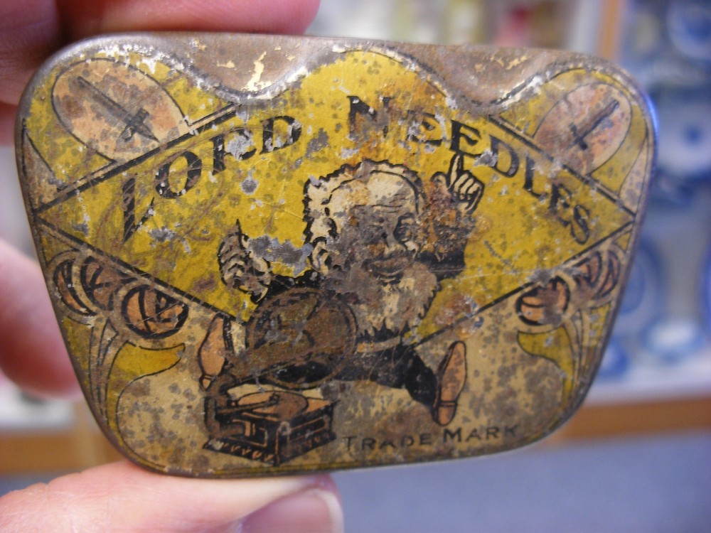 Phonograph Gramophone Needle Tin - Lord Needles - Empty