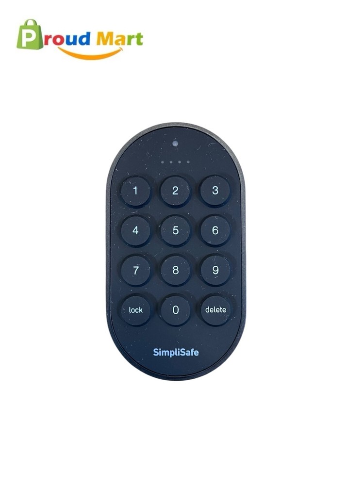 White SimpliSafe Smart Door Lock with PIN Keypad SSLK1 White