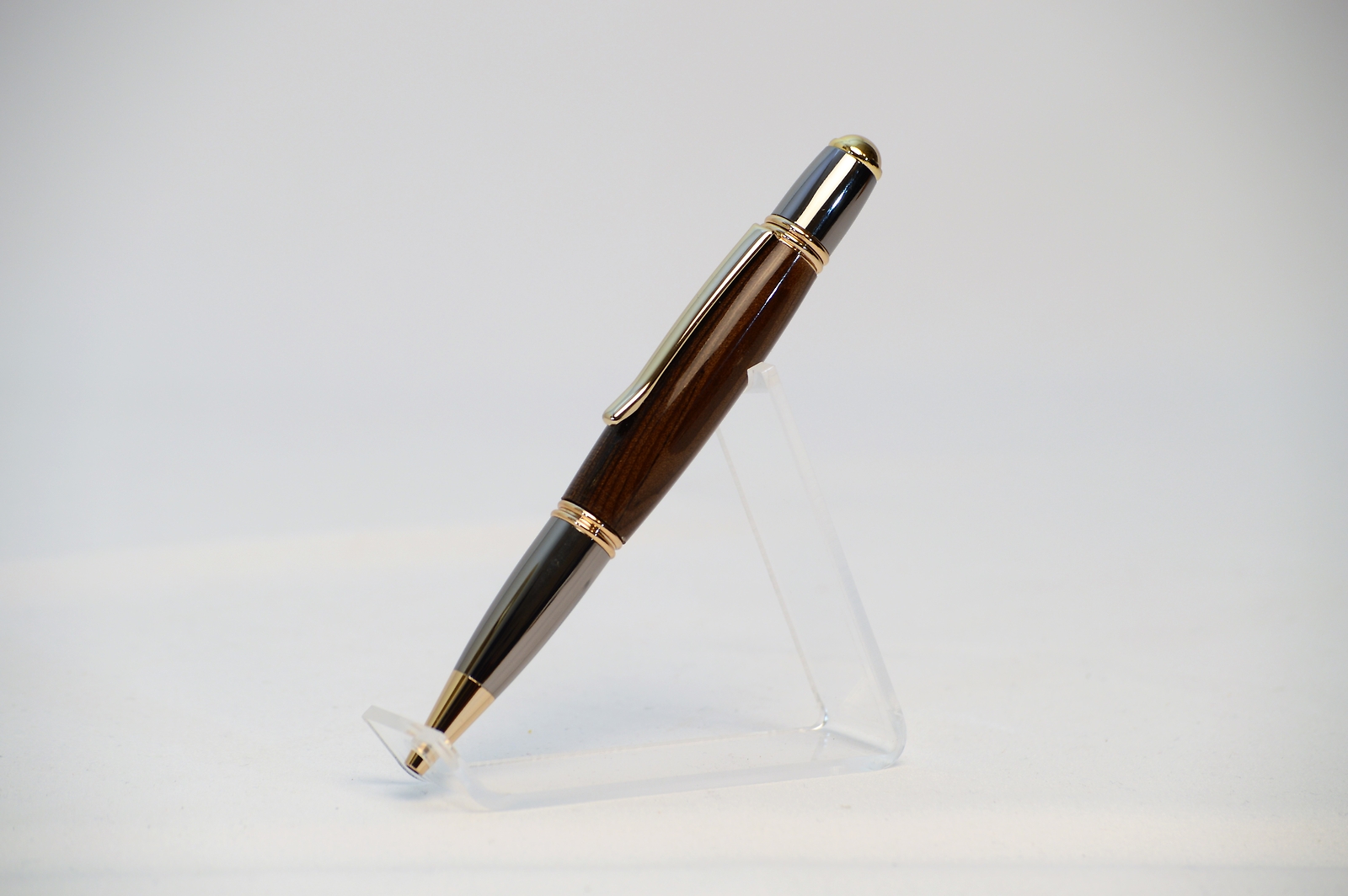 USS Missouri - Gold and Gunmetal Twist Pen made with wood from the USS Missouri