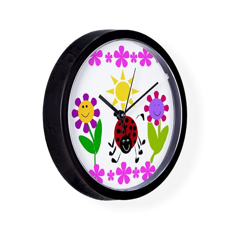 CafePress Ladybug Summer 10" Wall Clock (1135651992)