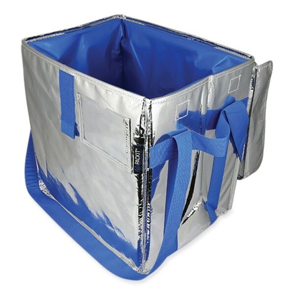 PACKIT Freezable Ultra Delivery Tote 23L Delivery Bag Size 13.5 x 9 x 13