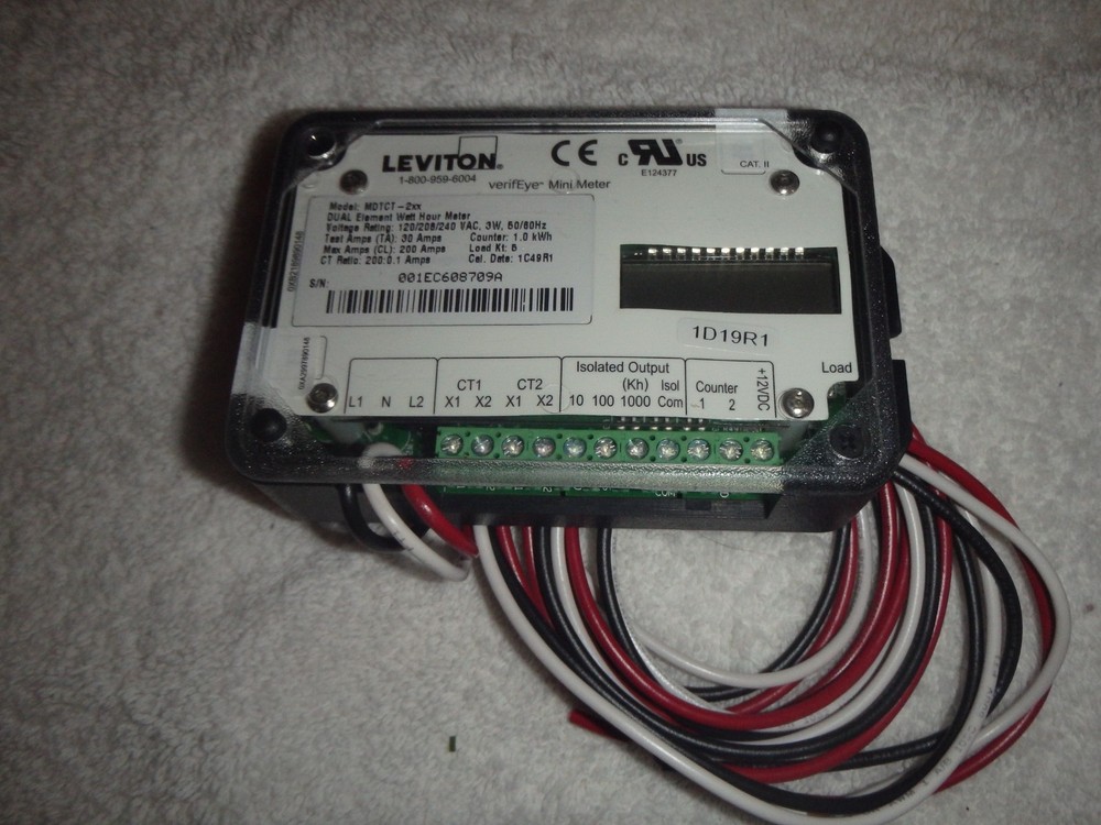 NEW Leviton MDTCT-2NC Smart Meter