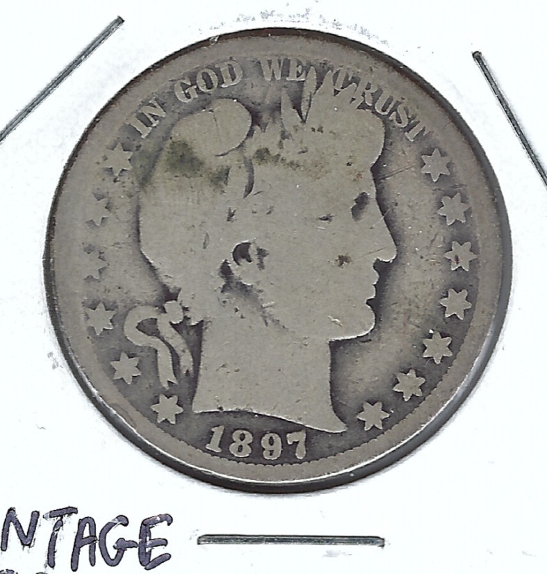 AG 1897-O BARBER HALF DOLLAR