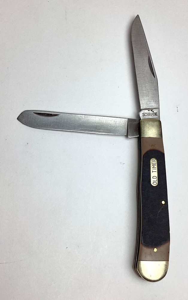 SCHRADE OLD TIMER 950T 2-Blade Folding Pocket Knife 3.5" Long