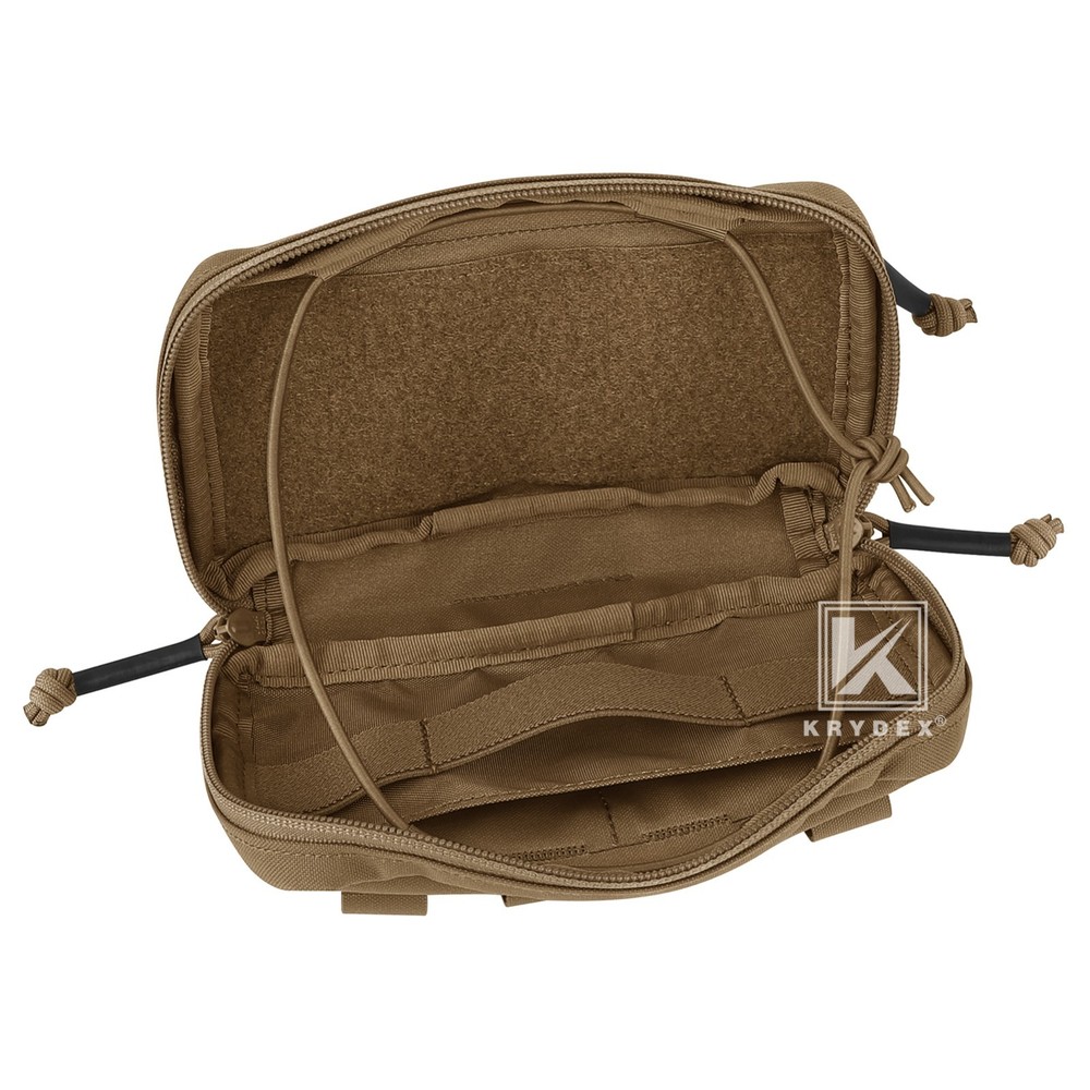 KRYDEX Tactical Modular Utility GP Pouch MOLLE Back Front Pocket Panel Small CB