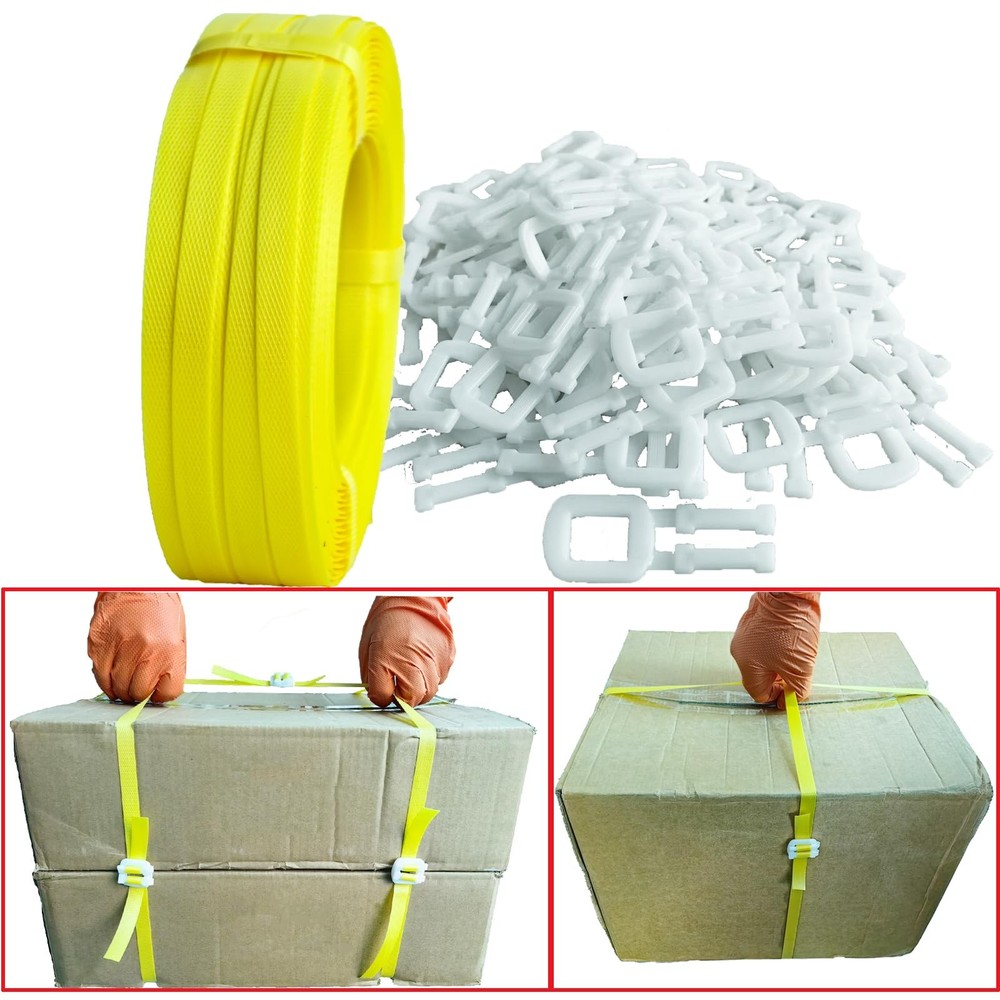Banding Strapping Kit, Packaging Strapping Tool, with 5900" Length Poly Strap...
