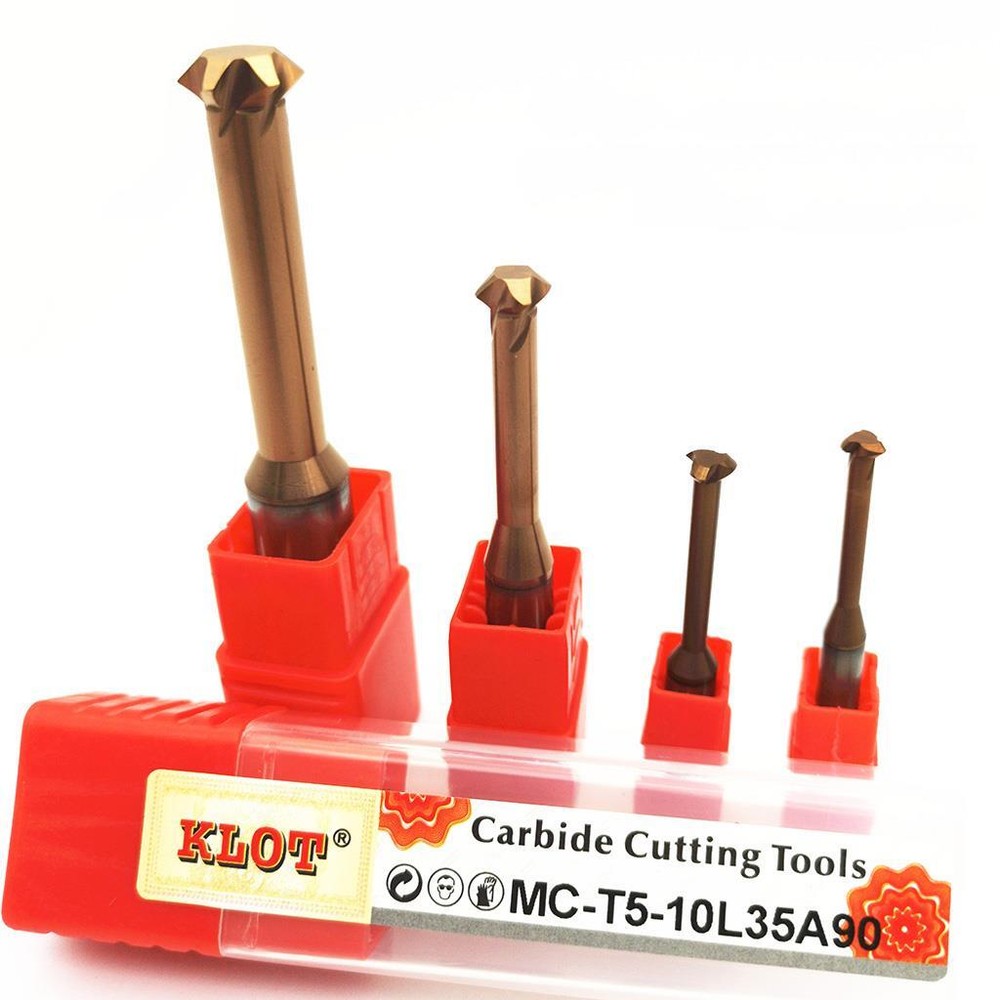 Solid Carbide AlTiN Coated MICRO Front&Back Chamfer End Milling Cutter 3mm-12mm