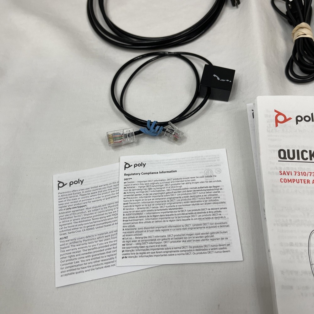 Poly Savi 7310 Office Wireless Mono Headset Black OPEN BOX