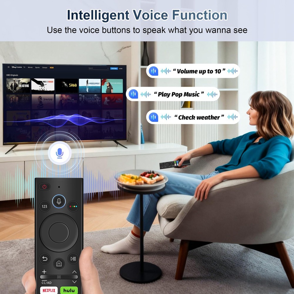 Replacement for Samsung TV Remote, All Remote Control Black