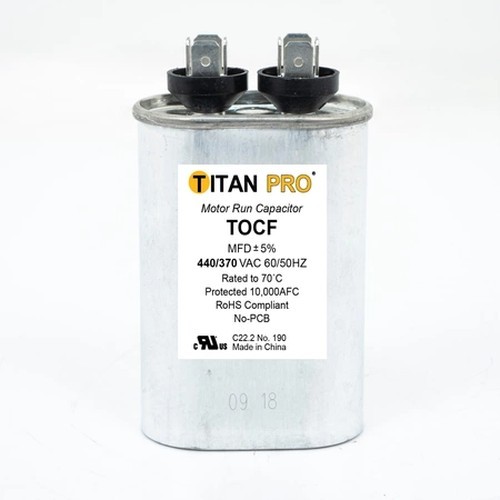 Packard TOCF25 Run Capacitor 25 MFD 440V Oval