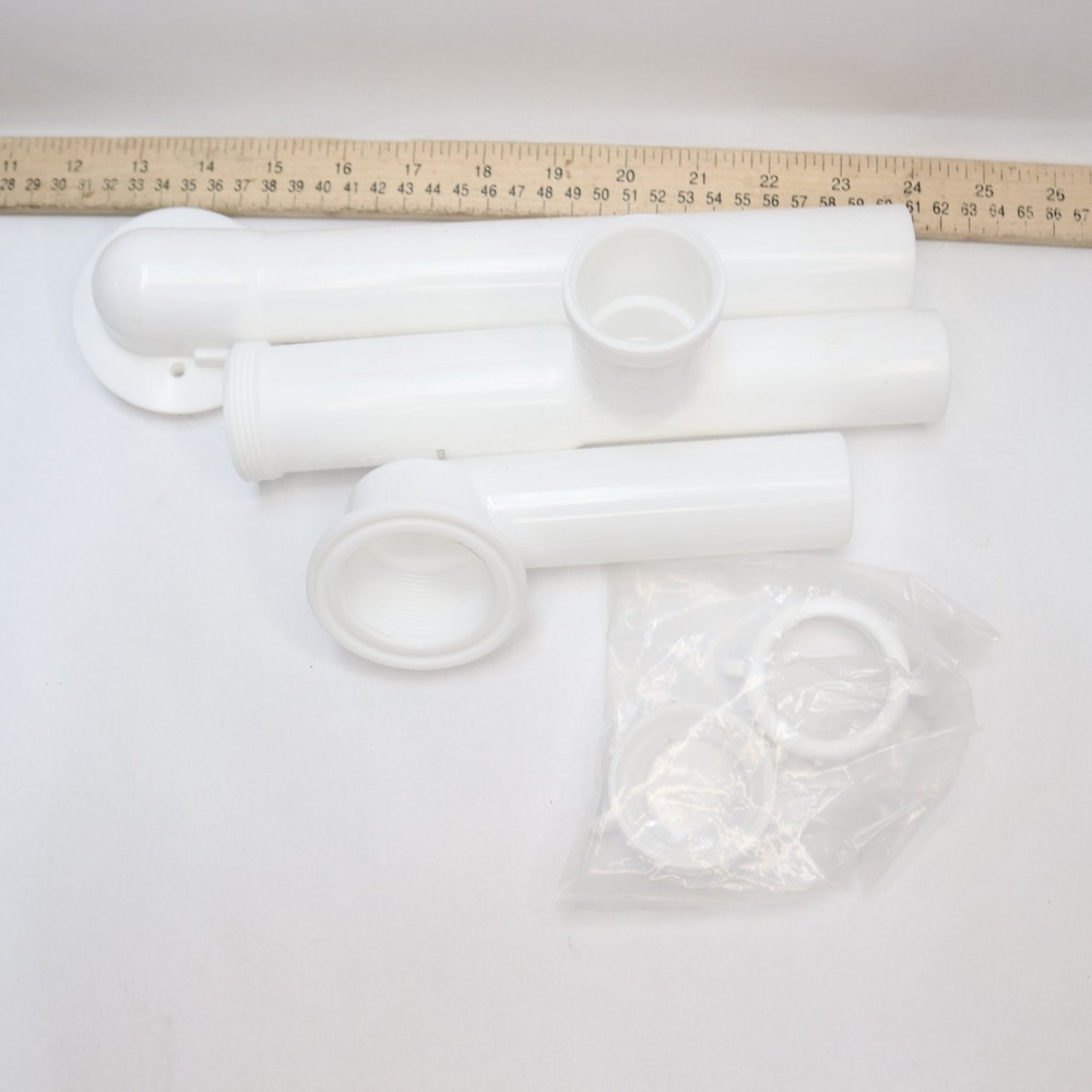 Everbilt Pipe Bath Waste and Nuts Polypropylene White 213977