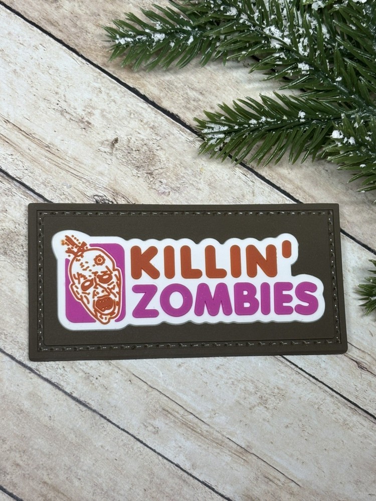 PVC Tactical Patch - Killin Zombies Patch - Morale Gun Zombie Patch