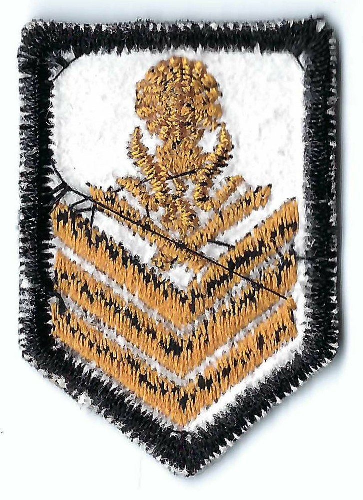 Cambodia Military Army Armed Forces Master Sergeant Insignia Collar Tab Patch