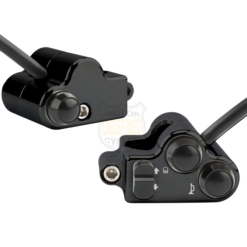 Universal 22mm 7/8" Motorcycle Handle Bar Switch Gear Light Indicator Control US