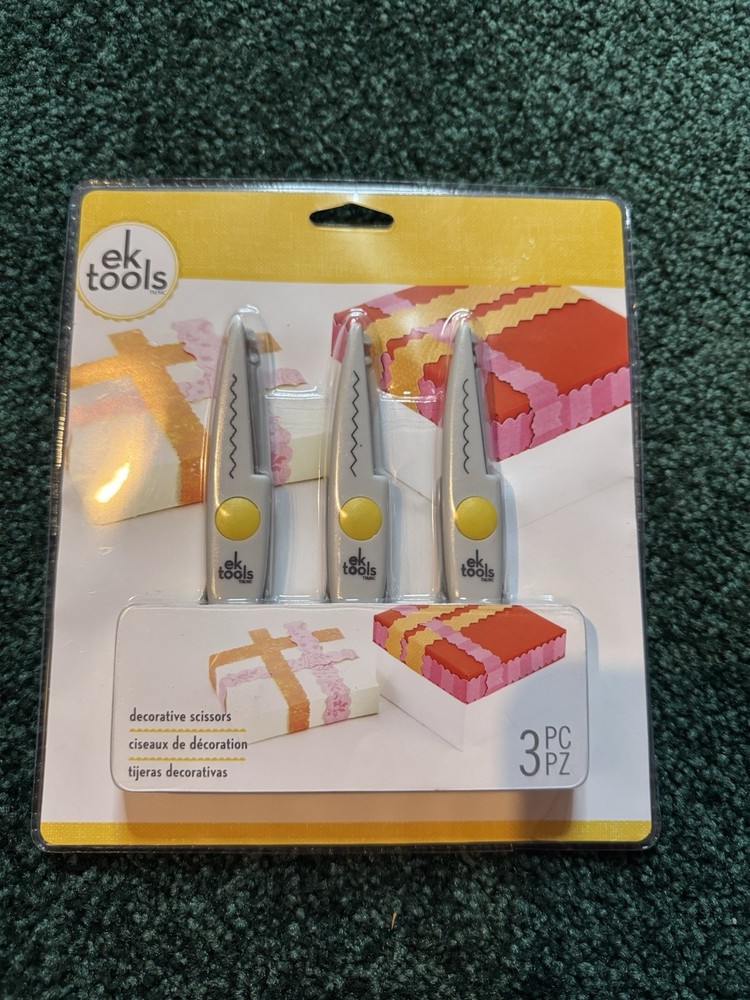 EK Decorative Scissors 3/Pkg-Scissors